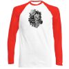 Long Sleeve Baseball T-Shirt, 160g, von FRUIT Miniaturansicht