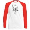 Long Sleeve Baseball T-Shirt, 160g, von FRUIT Miniaturansicht