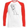 Long Sleeve Baseball T-Shirt, 160g, von FRUIT Miniaturansicht