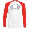 Long Sleeve Baseball T-Shirt, 160g, von FRUIT Miniaturansicht