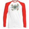 Long Sleeve Baseball T-Shirt, 160g, von FRUIT Miniaturansicht