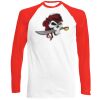 Long Sleeve Baseball T-Shirt, 160g, von FRUIT Miniaturansicht