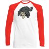 Long Sleeve Baseball T-Shirt, 160g, von FRUIT Miniaturansicht